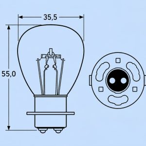 12v 35/35w 3 HOLE FL (BOX OF 10)