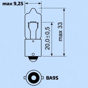 12v 3w BA9s (BOX OF 10)